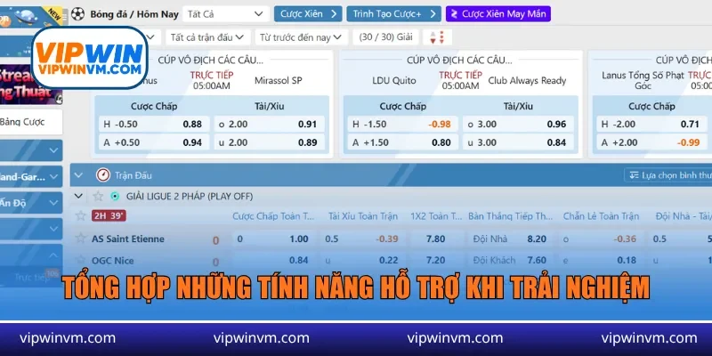 Tổng hợp những tính năng hỗ trợ khi trải nghiệm